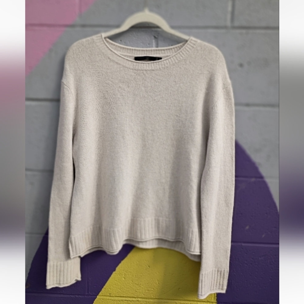 Jenni Kayne Cream Crew Neck Sweater